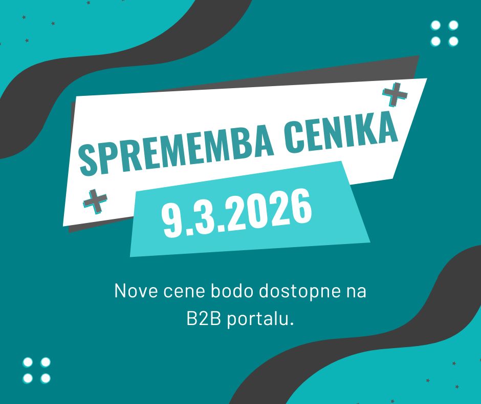 Obvestilo o spremembi cenika